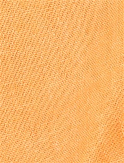 Keten Crop Bluz Kelebek Kollu Kare Yaka