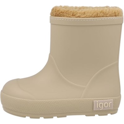Kids A More W10306 Yogi Borreguito Igor Marka İçi Kürklü Unisex Çocuk Yağmur Çizmesi Bej
