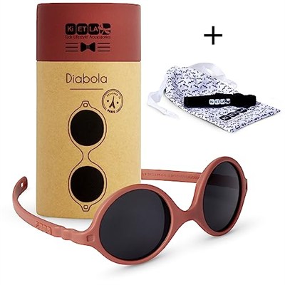 Kietla Diabolo 2.0 Bebek Güneş Gözlüğü 0-1 Yaş Terracotta|KIRILMAZ|%100 UV Koruma|Kırılmaz TPEE Çerçeve|Hafif ve Konforlu Tasarım