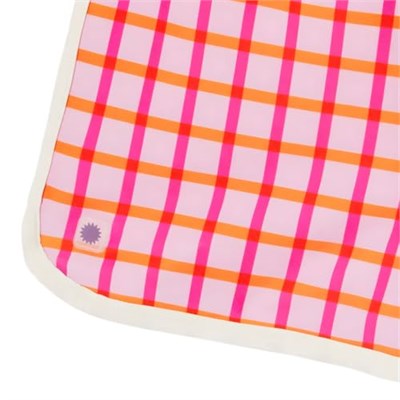 Kietla Tartan Red UPF50+, UV Korumalı ve Sensörlü, Turuncu ve Pembe Renkli, Hızlı Kuruyan Deniz ve Havuz Çocuk Yüzme Şortu - Seçenekler: 2-4 Yıl, 4-6 Yıl, 6-8 Yıl