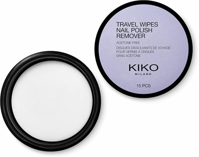 KIKO Milano Tırnak cilası çıkarıcı mendil, aseton içermeyen bezler, ojeyi çıkarmak için