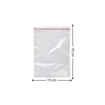 Kilitli Torba 15x18 Cm 50li Kilitli Buzdolabı Poşeti Şeffaf Naylon Torba Kilitli Saklama Poşeti