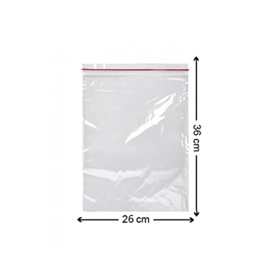 Kilitli Torba 26x36 Cm 50li Kilitli Buzdolabı Poşeti Şeffaf Naylon Torba Kilitli Saklama Poşeti