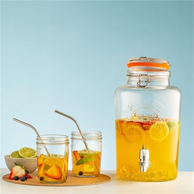 Kilner Klipsli Yuvarlak İçecek Sebili 5 Lt