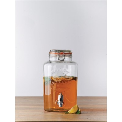 Kilner Klipsli Yuvarlak İçecek Sebili 5 Lt