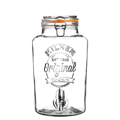 Kilner Klipsli Yuvarlak İçecek Sebili 5 Lt