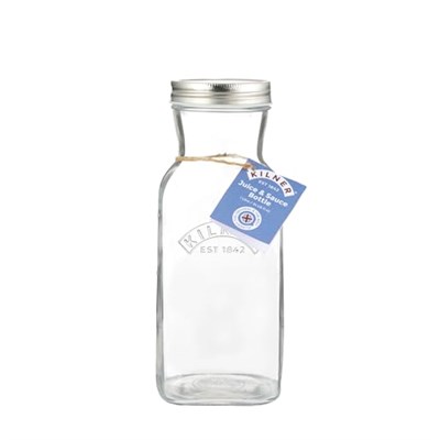 Kilner Sosluk veya meyve suyu için cam şişe, 1 litre kapasite