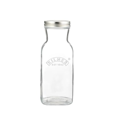 Kilner Sosluk veya meyve suyu için cam şişe, 1 litre kapasite