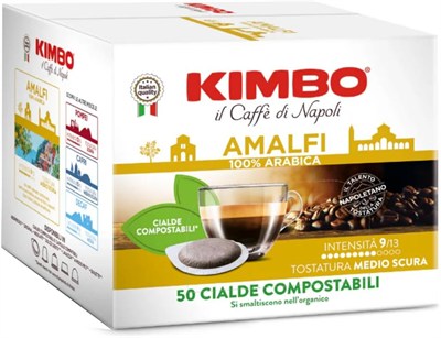 Kimbo Cialde Amalfi 100% Arabica Yassı Pod Uyumlu Kapsül Kahve (50’lik Kutuda)