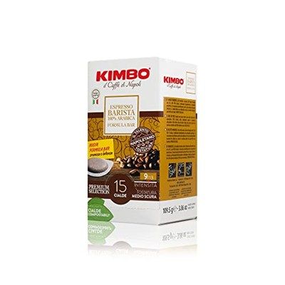 Kimbo Cialde Espresso Barista 100% Arabica Yassı Pod Uyumlu Kapsül Kahve (15’li Kutuda)