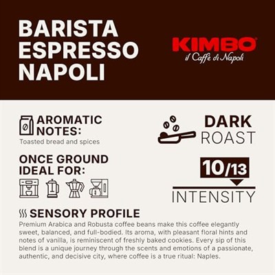 Kimbo Espresso Napoletano Çekirdek Kahve (1000 gr)