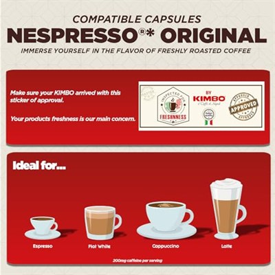 Kimbo Intenso Nespresso Uyumlu Kapsül Kahve (10’lu Kutuda)