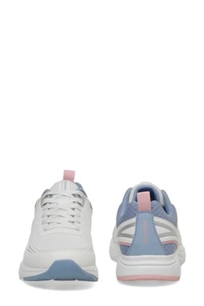 KİNETİX Kadın Beyaz Gri Runnıng Fileli Sneaker Spor Yürüyüş Ayakkabısı