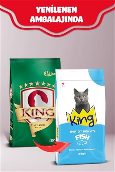 King Adult Cat 28/10 F&R 1,5 Kg (4 paketi)
