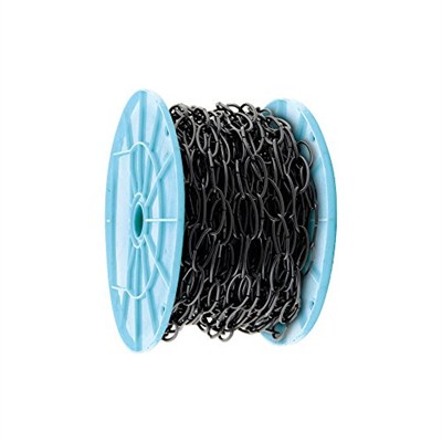 KingChain 536521 Siyah Açık Oval Dekoratif Zincir