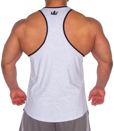 Kingsize Logolu Klasik Tanktop Açık Gri Melanj