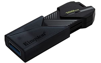 Kingston DataTraveler Exodia Onyx DTXON/128GB Flash Drive 3.2 Gen 1 - ince, hareketli kapaklı - Seçenekler: 64GB, 128GB, 256GB