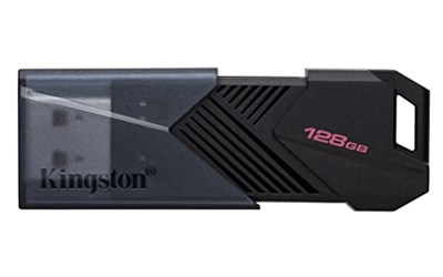 Kingston DataTraveler Exodia Onyx DTXON/128GB Flash Drive 3.2 Gen 1 - ince, hareketli kapaklı - Seçenekler: 64GB, 128GB, 256GB