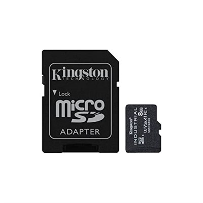 Kingston Endüstriyel microSD - 8 GB microSDHC Endüstriyel C10 A1 PSLC Kartı + SD Adaptör - SDCIT2/8 GB - Seçenekler: SD adaptörü ile, SD adaptörü olmadan, 8GB, 16GB, 32GB, 64GB