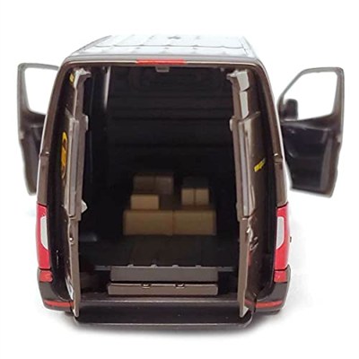 KiNSMART Mercedes-Benz Sprinter UPS Sürümü Teslimat Van 1:48 Ölçekli 5 inç