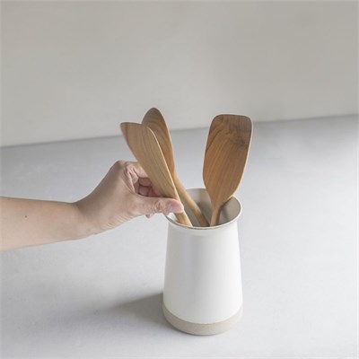 Kinto Ceramic Lab Çatal Bıçak Düzenleyici 7,5 cm Beyaz