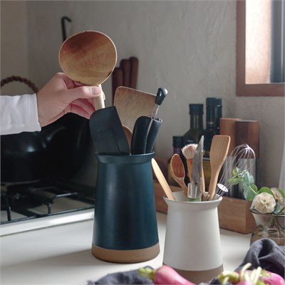 Kinto Ceramic Lab Çatal Bıçak Düzenleyici 7,5 cm Siyah