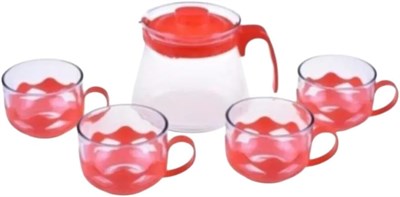 Kırmızı Guardo 5 Parça Çay Seti 600 ml