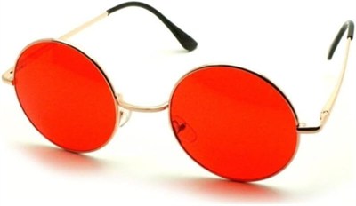 Kırmızı John Lennon Model Gözlük