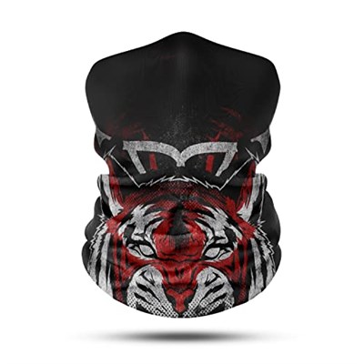 Kırmızı Kaplan Desenli Bandana Boyunluk, Çok Amaçlı Boyunluk, Bandana, Esnek Yüz Maskesi, Spor Outdoor, Kafa Bandı, Erkek Bandana, Kadın Bandana… Outdoor