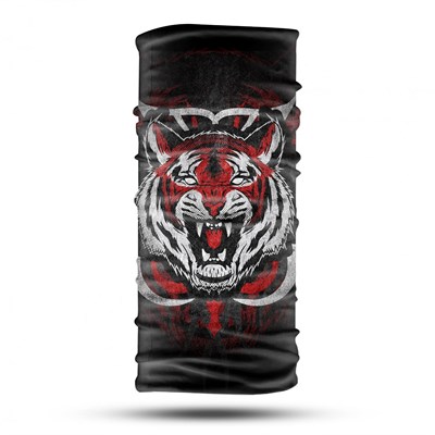 Kırmızı Kaplan Desenli Bandana Boyunluk, Çok Amaçlı Boyunluk, Bandana, Esnek Yüz Maskesi, Spor Outdoor, Kafa Bandı, Erkek Bandana, Kadın Bandana… Outdoor