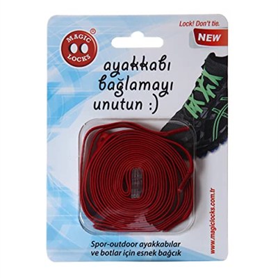 Kırmızı Kilitli Elastik Akıllı Bağcık