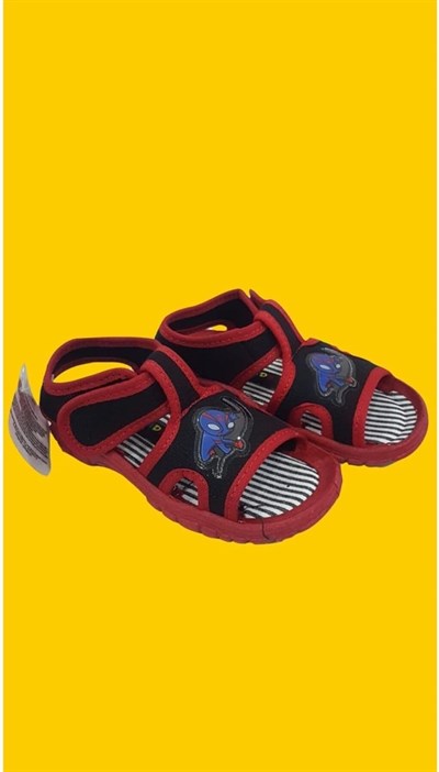 Kırmızı Siyah Gezer 00117 Unisex Çocuk Sandalet-1