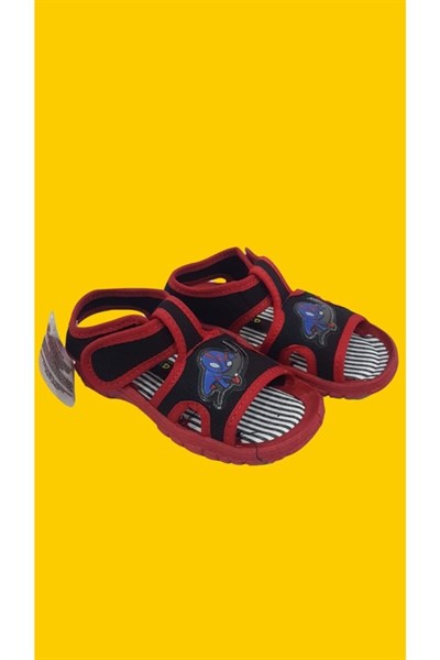 Kırmızı Siyah Gezer 00117 Unisex Çocuk Sandalet-1