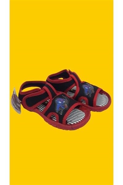 Kırmızı Siyah Gezer 00117 Unisex Çocuk Sandalet-1