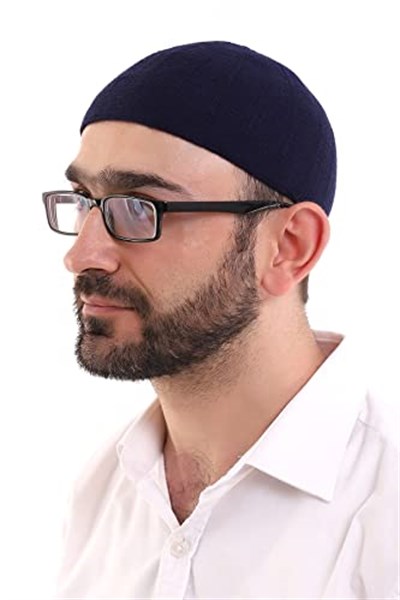 Kışlık Yün Takke - Lacivert
