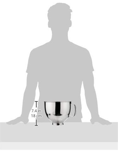 Kitchenaid 4,8 L Stand Mikser İçin Paslanmaz Çelik Kase-5K5THSBP