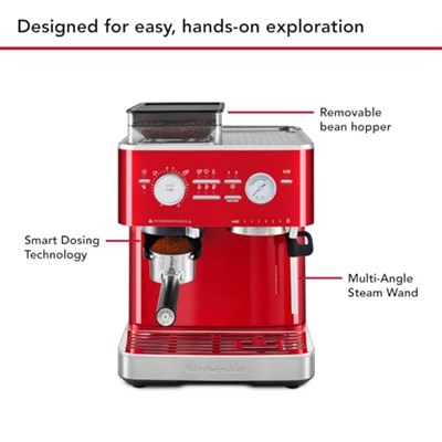 Kitchenaid 5KES6551ECA Yarı Otomatik Espresso Makinesi Candy Apple