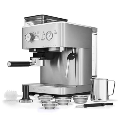 Kitchenaid 5KES6551ESX Yarı Otomatik Espresso Makinesi Brushed Stainless Steel