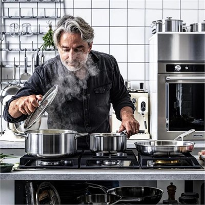 Kitchenaid Artısan Çelik 3 Katlı Kaserol 18cm Paslanmaz Çelik