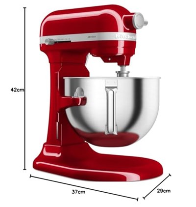 KitchenAid Artisan Kaldırılabilir Kaseli Stand Mikser, Empire Red, 5,6 L