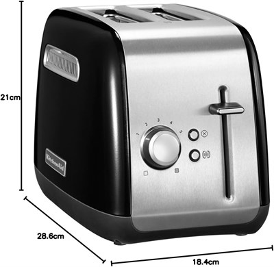 Kitchenaid Classic 2 Dilim Ekmek Kızartma Makinesi 5KMT2115 Onyx Black- EOB