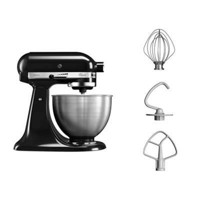 Kitchenaid Classic 4,3 L Stand Mikser 5K45SS Onyx Black-EOB