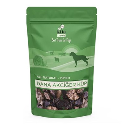 Kito Dana Akciğer Küp Atıştırmalık Köpek Ödül Maması%100 Doğal, Glutensiz, Organik 100 gr (Dog Treat)