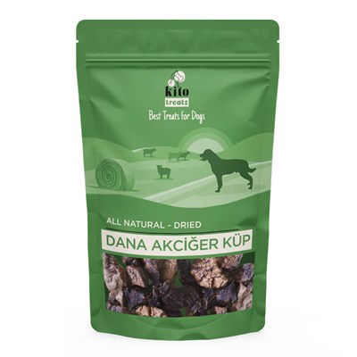 Kito Dana Akciğer Küp Atıştırmalık Köpek Ödül Maması%100 Doğal, Glutensiz, Organik 100 gr (Dog Treat)