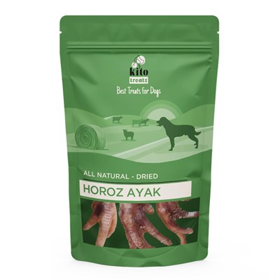 Kito Horoz Ayak Çiğnemelik Köpek Ödül Maması%100 Doğal, Glutensiz, Organik 100 gr (Dog Treat)