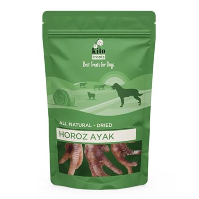 Kito Horoz Ayak Çiğnemelik Köpek Ödül Maması%100 Doğal, Glutensiz, Organik 100 gr (Dog Treat)
