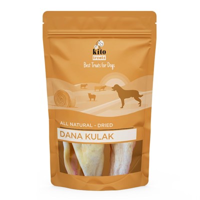 Kito Kurutulmuş Dana Kulak Çiğnemelik Köpek Ödül Maması%100 Doğal, Glutensiz, Organik 100 gr (Dog Treat)