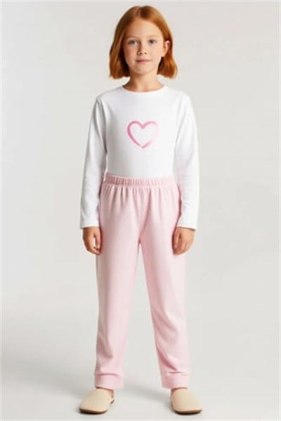 Kız Çocuk Bisiklet Yaka Standart Kol Uzun Kol Regular Kalıp Örme Baskılı Pijama Takımı Estetik - Seçenekler: 4-5 Yıl, 5-6 Yıl, 6-7 Yıl, 7-8 Yıl, 8-9 Yıl, 9-10 Yıl...