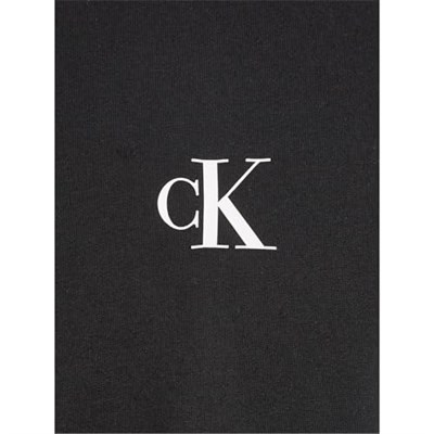 Kız Çocuk Ck Logo Boxy T-Shirt - Siyah