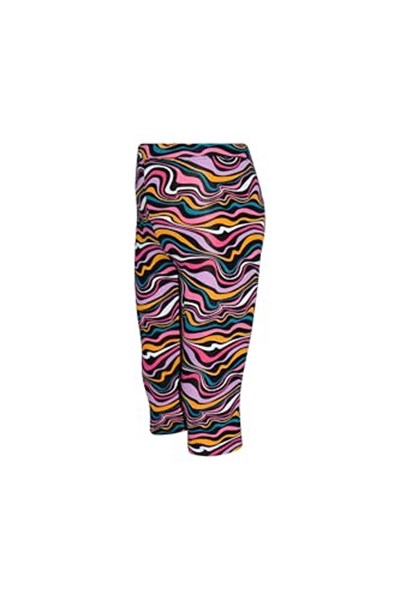 Kız Çocuk Colorful Waves Desen Kapri